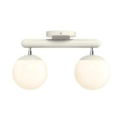 Color Icon 2 Flush Mount -Cozy Light World 3 icon flush mount 2 nickel bone