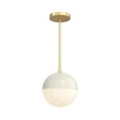 Color Lure Pendant 8" -Cozy Light World 3 lure pendant 8 brass bone