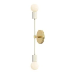 Color Scepter Sconce 18" -Cozy Light World 3 scepter sconce 18 brass bone
