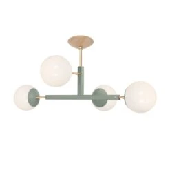 Color Status Flush Mount 35" 28 Color Status Flush Mount 35" -Cozy Light World 3 status flush mount brass spa 1