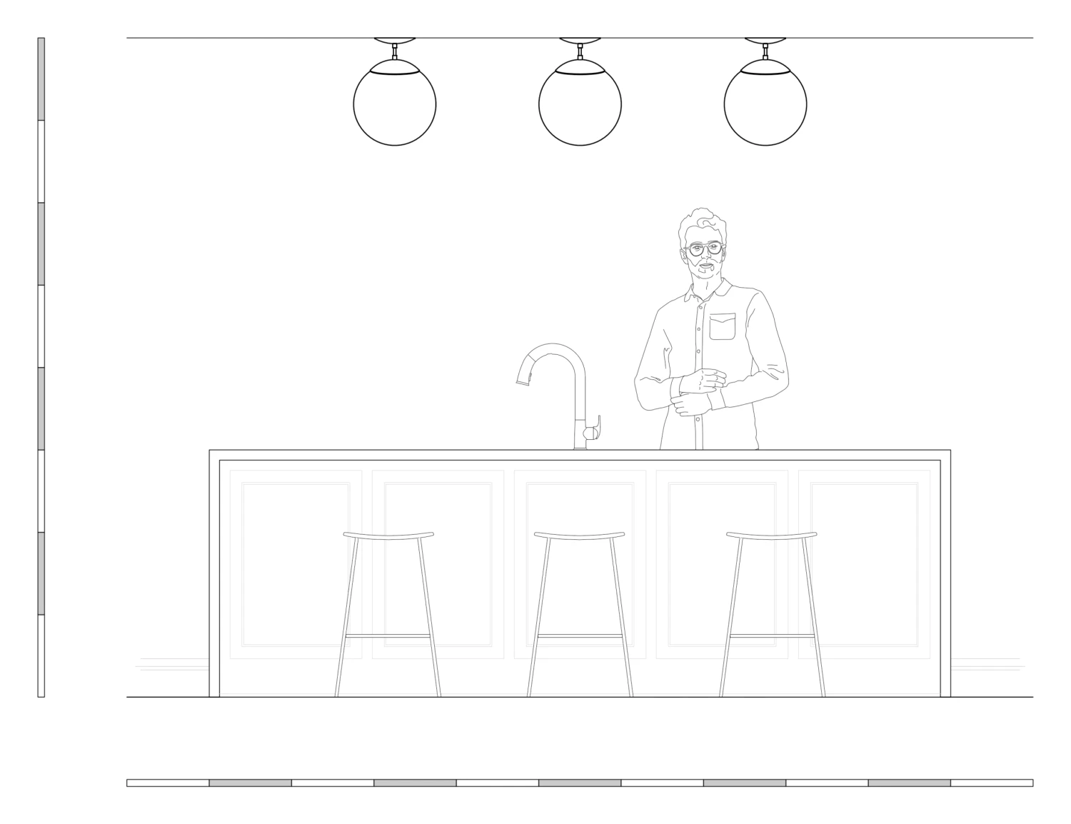 Cap Flush Mount 12" 4 Cap Flush Mount 12" - Image 4
