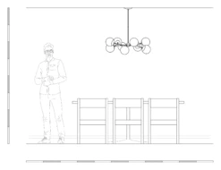 Crown Chandelier 32" -Cozy Light World 31000 CROWN GLOBE CHANDELIER 32