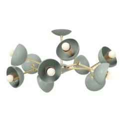 Color Alegria Flush Mount 30" -Cozy Light World 4 alegria flush mount brass spa