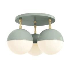 Color Ballsy Flush Mount -Cozy Light World 4 ballsy flush mount brass spa