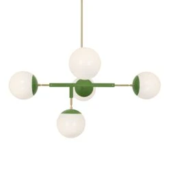 Color Big Prisma Chandelier 42" -Cozy Light World 4 big prisma chandelier brass Pythongreen 1