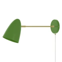 Color Boom Plug-in Sconce - 10" Arm 28 Color Boom Plug-in Sconce - 10" Arm -Cozy Light World 4 boom plugin sconce 10 brass pythongreen