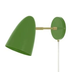 Color Boom Plug-In Sconce - 3" Arm -Cozy Light World 4 boom plugin sconce 3 brass pythongreen cd5255b8 513d 4811 923a 47a11d58dfe1
