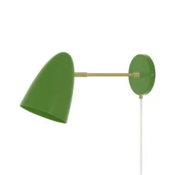 Color Boom Plug-in Sconce - 6" Arm 27 Color Boom Plug-in Sconce - 6" Arm -Cozy Light World 4 boom plugin sconce 6 brass pythongreen