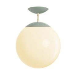 Color Cap Flush Mount 12" -Cozy Light World 4 cap flush mount 12 brass spa