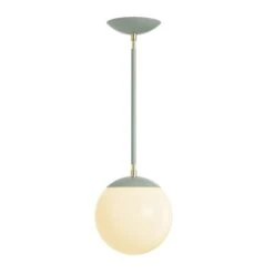 Color Cap Pendant 8" -Cozy Light World 4 cap globe pendant 8 brass spa