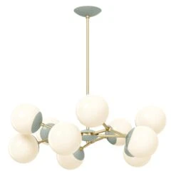 Color Crown Chandelier 32" 30 Color Crown Chandelier 32" -Cozy Light World 4 crown chandelier 32 brass spa