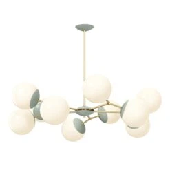 Color Crown Chandelier 46" 30 Color Crown Chandelier 46" -Cozy Light World 4 crown chandelier 46 brass spa