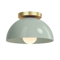 Color Hemi Flush Mount 10" 29 Color Hemi Flush Mount 10" -Cozy Light World 4 hemi flush mount 10 brass spa