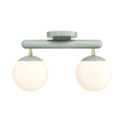 Color Icon 2 Flush Mount -Cozy Light World 4 icon flush mount 2 brass spa