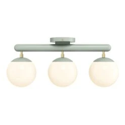 Color Icon 3 Flush Mount -Cozy Light World 4 icon flush mount 3 brass spa