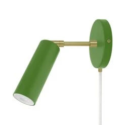 Color Reader Plug-In Sconce - 3" Arm 27 Color Reader Plug-In Sconce - 3" Arm -Cozy Light World 4 reader plugin sconce 3 brass pythongreen