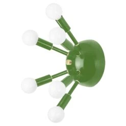Color Sputnik Sconce -Cozy Light World 4 sputnik sconce brass pythongreen