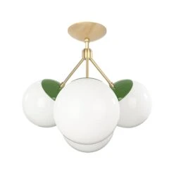 Color Tetra Flush Mount 28 Color Tetra Flush Mount -Cozy Light World 4 tetra globe flush mount brass pythongreen white