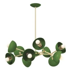 Color Alegria Chandelier 30" 33 Color Alegria Chandelier 30" -Cozy Light World 5 alegria chandelier brass pythongreen