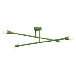 Color Captain Flush Mount 47" -Cozy Light World 5 captain flush mount 47 pythongreen