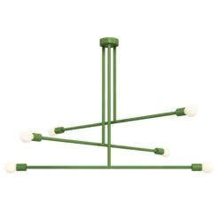 Color Commander Chandelier 47" -Cozy Light World 5 commander chandelier 47 pythongreen