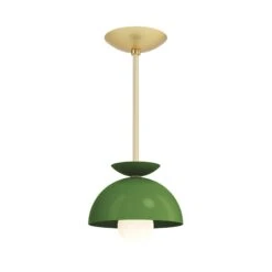 Color Echo Pendant 8" 28 Color Echo Pendant 8" -Cozy Light World 5 echo pendant 8 brass pythongreen