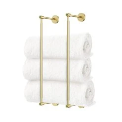Color Head Towel Rack 18" -Cozy Light World 5 head towel rack 18 brass python green
