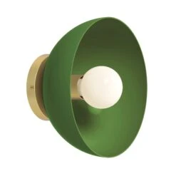 Color Hemi Sconce 10" 30 Color Hemi Sconce 10" -Cozy Light World 5 hemi sconce 10 brass pythongreen