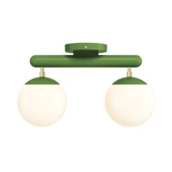 Color Icon 2 Flush Mount -Cozy Light World 5 icon flush mount 2 brass pythongreen