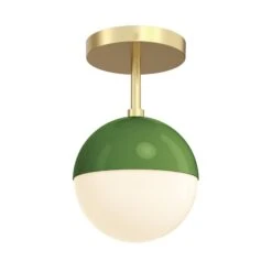 Color Lure Flush Mount 6" 28 Color Lure Flush Mount 6" -Cozy Light World 5 lure flush mount 6 brass pythongreen