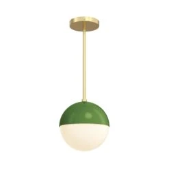 Color Lure Pendant 8" -Cozy Light World 5 lure pendant 8 brass pythongreen
