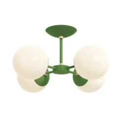 Color Orbi Flush Mount 33 Color Orbi Flush Mount -Cozy Light World 5 orbi flush mount brass pythongreen