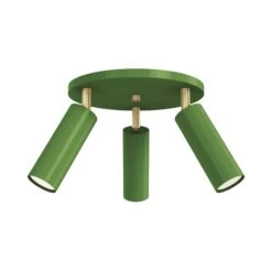 Color Pose Flush Mount -Cozy Light World 5 pose flush mount brass pythongreen