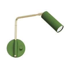 Color Reader Swing Arm Sconce - 9" Arm -Cozy Light World 5 reader swing arm 9 brass pythongreen