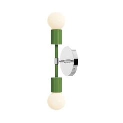Color Scepter Sconce 10" -Cozy Light World 5 scepter sconce 10 nickel pythongreen