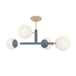 Color Status Flush Mount 35" 30 Color Status Flush Mount 35" -Cozy Light World 5 status flush mount brass lagoon 1