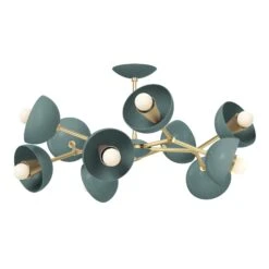 Color Alegria Flush Mount 30" -Cozy Light World 6 alegria flush mount brass lagoon