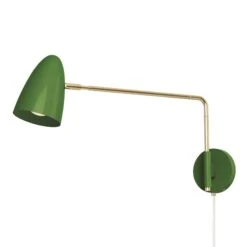 Color Boom Swing Arm Plug-in Sconce - 17" Arm 27 Color Boom Swing Arm Plug-in Sconce - 17" Arm -Cozy Light World 6 boom swing arm sconce plug in 17 brass python green