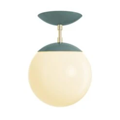 Color Cap Flush Mount 8" 31 Color Cap Flush Mount 8" -Cozy Light World 6 cap flush mount 8 brass lagoon