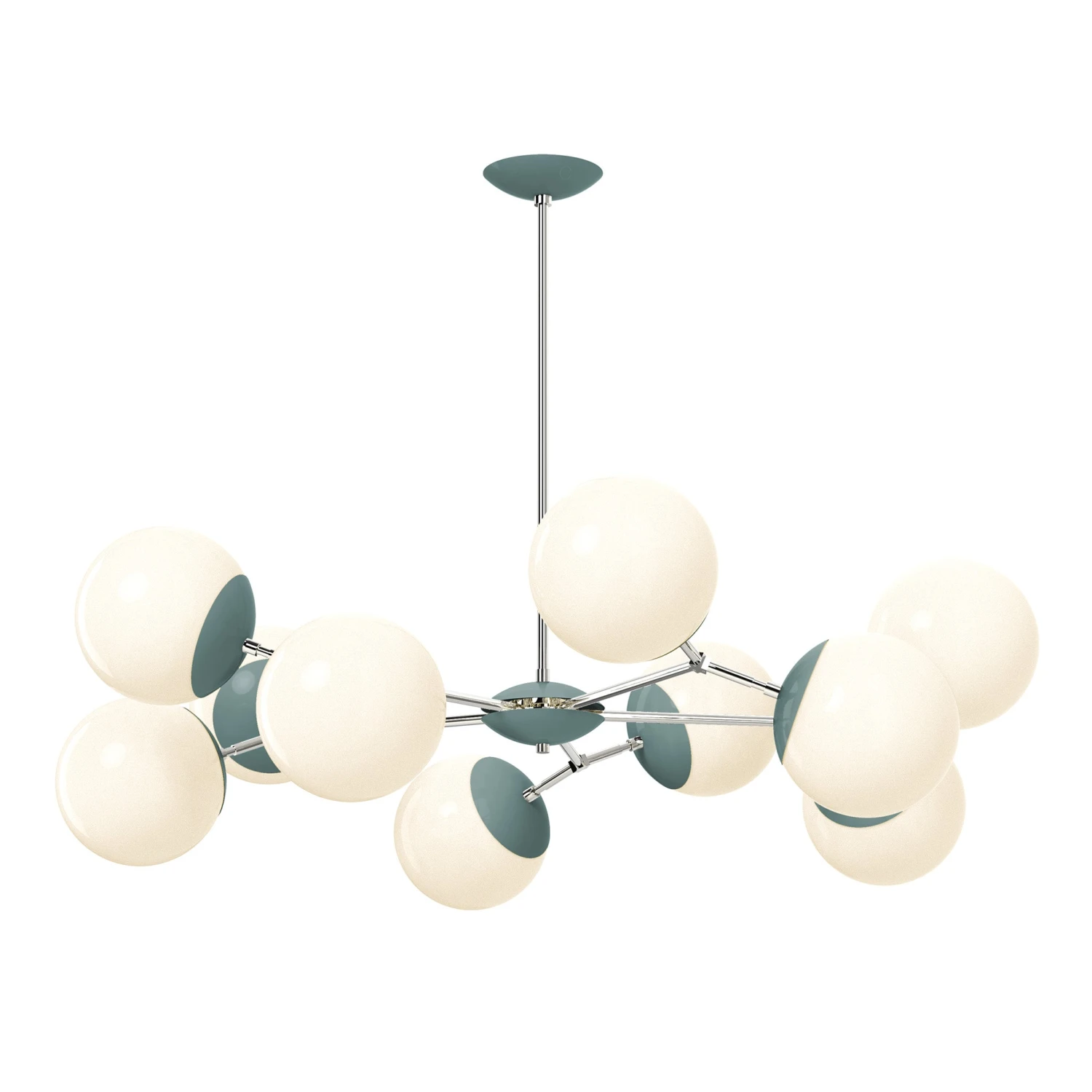 Color Crown Chandelier 46" 2 Color Crown Chandelier 46" - Image 2