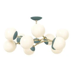 Color Crown Flush Mount 32" 34 Color Crown Flush Mount 32" -Cozy Light World 6 crown flush mount 32 brass lagoon