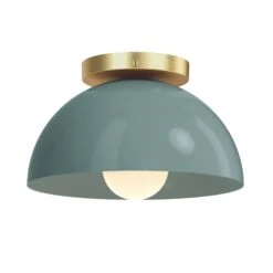 Color Hemi Flush Mount 10" 31 Color Hemi Flush Mount 10" -Cozy Light World 6 hemi flush mount 10 brass lagoon