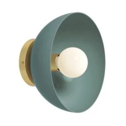Color Hemi Sconce 10" 31 Color Hemi Sconce 10" -Cozy Light World 6 hemi sconce 10 brass lagoon
