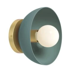 Color Hemi Sconce 8" 30 Color Hemi Sconce 8" -Cozy Light World 6 hemi sconce 8 brass lagoon