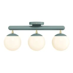 Color Icon 3 Flush Mount -Cozy Light World 6 icon flush mount 3 brass lagoon