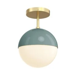 Color Lure Flush Mount 8" 30 Color Lure Flush Mount 8" -Cozy Light World 6 lure flush mount 8 brass lagoon