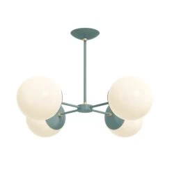 Color Big Orbi Chandelier -Cozy Light World 6 orbi big chandelier brass lagoon