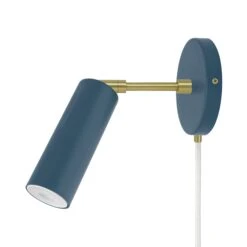 Color Reader Plug-In Sconce - 3" Arm 30 Color Reader Plug-In Sconce - 3" Arm -Cozy Light World 6 reader plugin sconce 3 brass slateblue