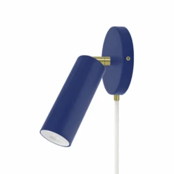 Color Reader Plug-In Sconce - No Arm -Cozy Light World 6 reader plugin sconce no arm brass cobalt