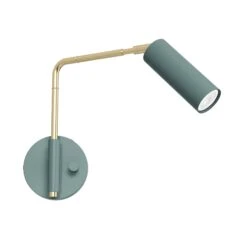 Color Reader Swing Arm Sconce - 9" Arm -Cozy Light World 6 reader swing arm 9 brass lagoon